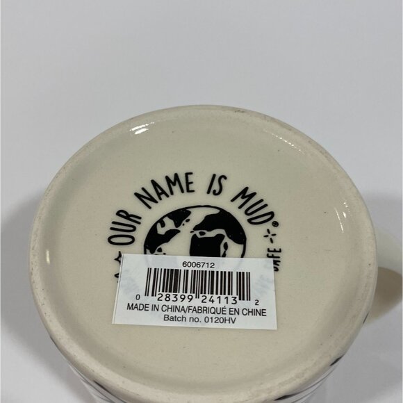 Practice What You Post 16 Oz Ceramic COFFEE MUG White + Blue Enesco/ Mud - Picture 2 of 5